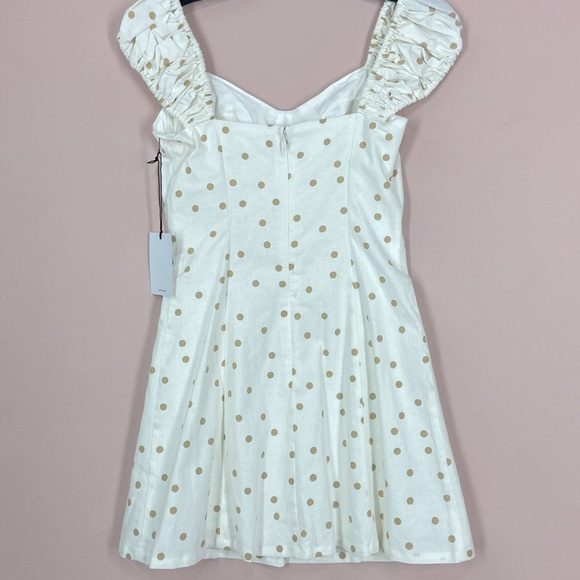 LPA Polka Dot Fit & Flare in Tan & White Size XXS from REVOLVE - Picture 5 of 6